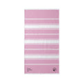 Striped Embroidered Beach Throw Towel – Lightweight Turkish Cotton
