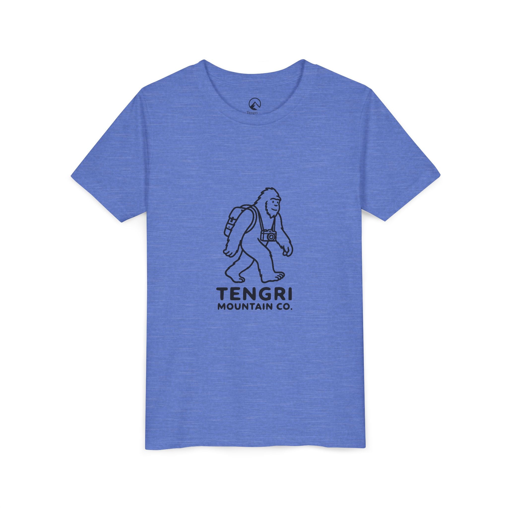 Youth Tee — Tengri Mountain Co. Yeti Hiking Graphic