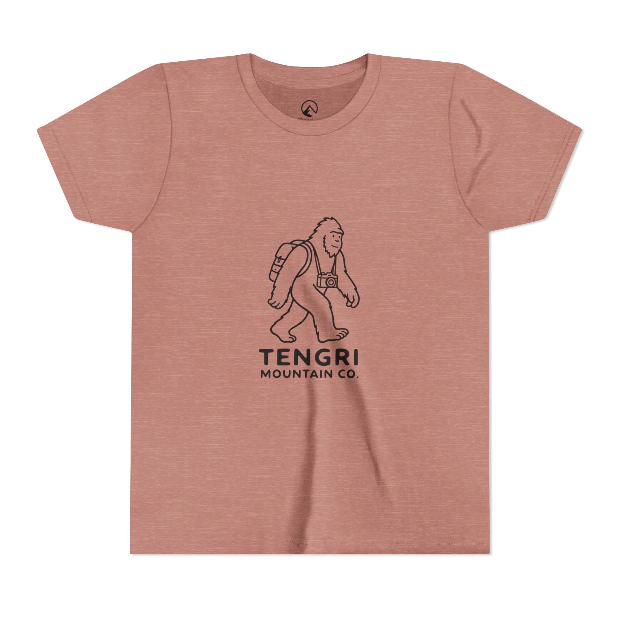 Youth Tee — Tengri Mountain Co. Yeti Hiking Graphic