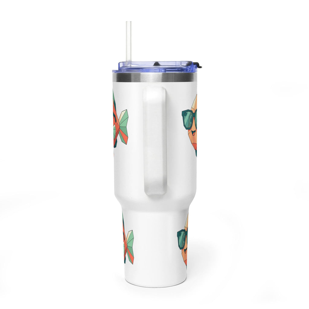 KDS 40oz Insulated Tumbler with Cool Sunglasses Fish Design