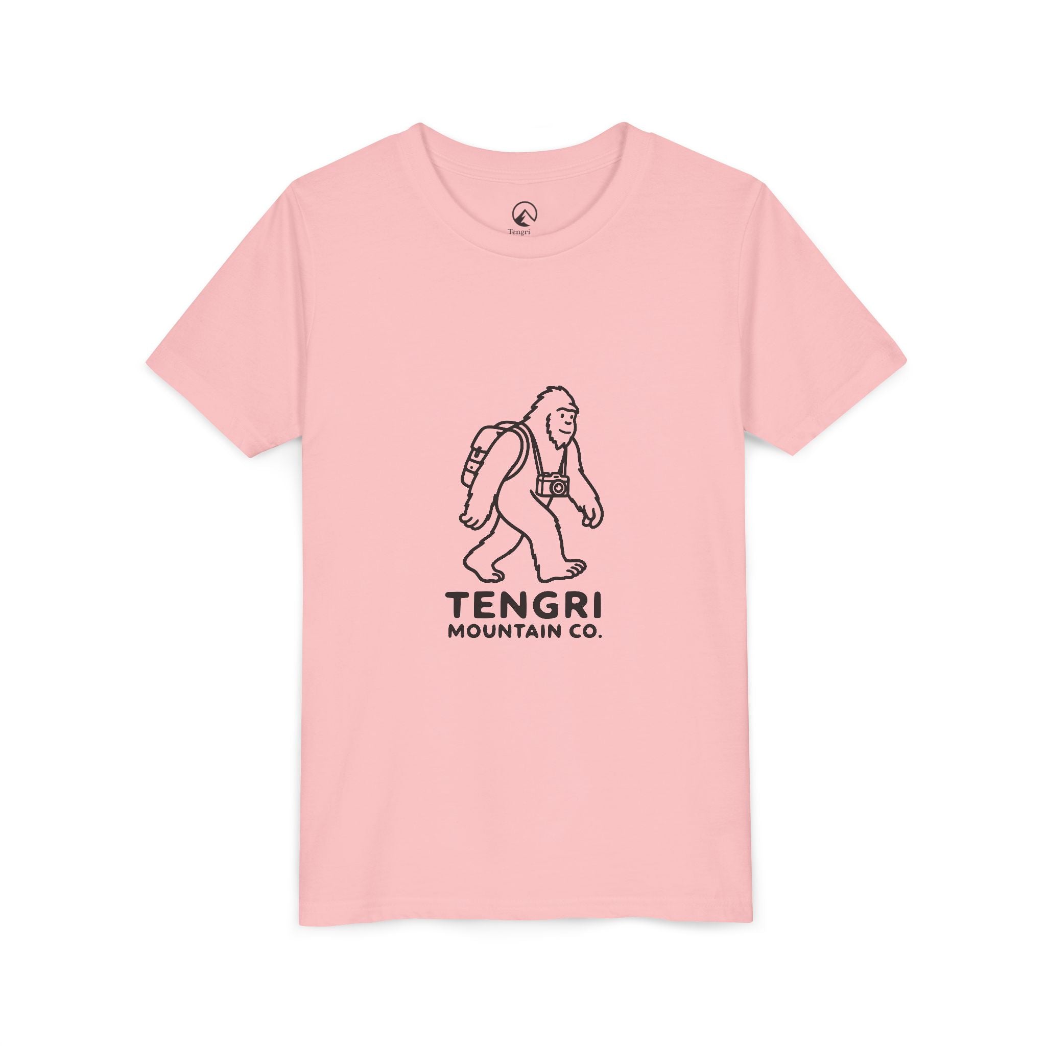 Youth Tee — Tengri Mountain Co. Yeti Hiking Graphic