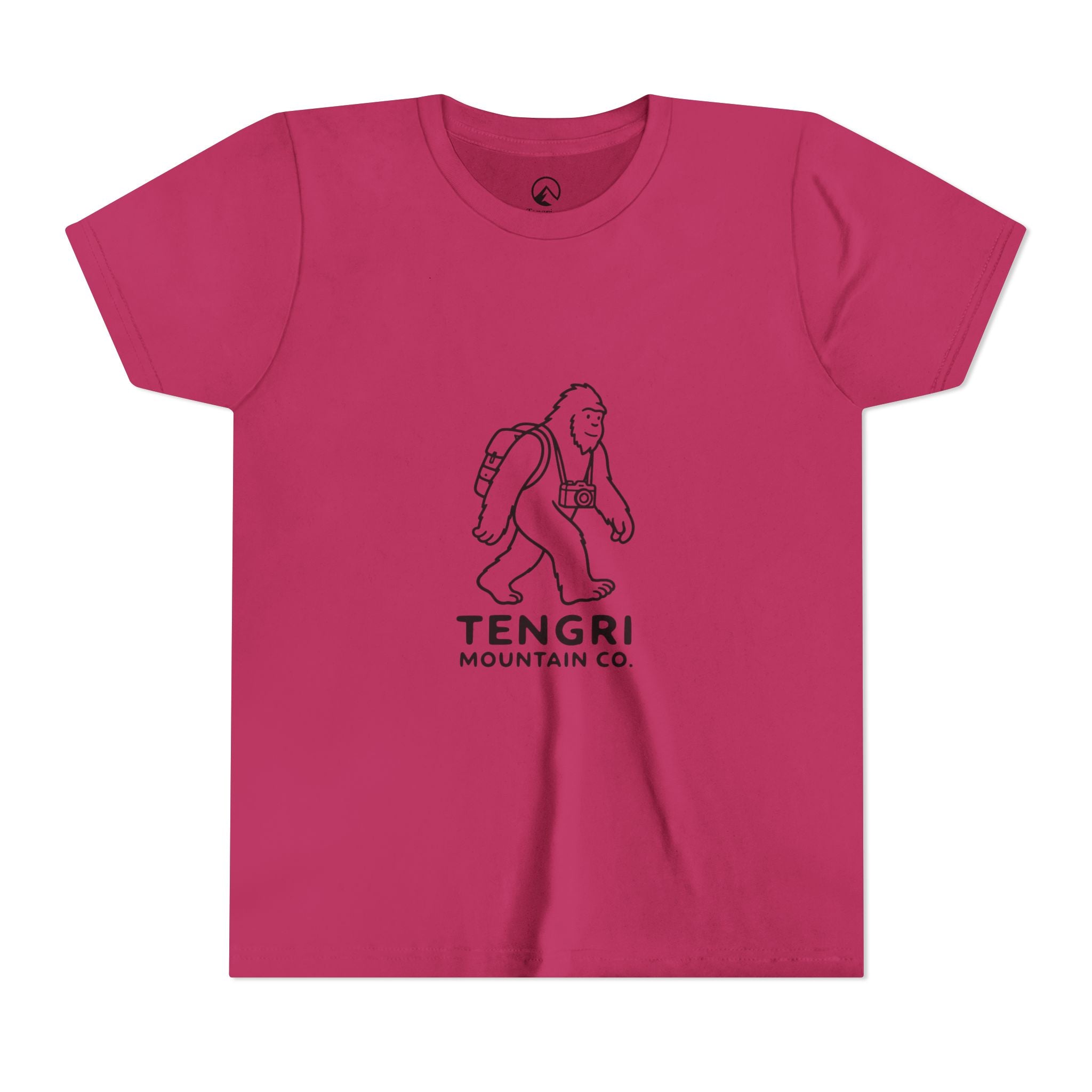 Youth Tee — Tengri Mountain Co. Yeti Hiking Graphic