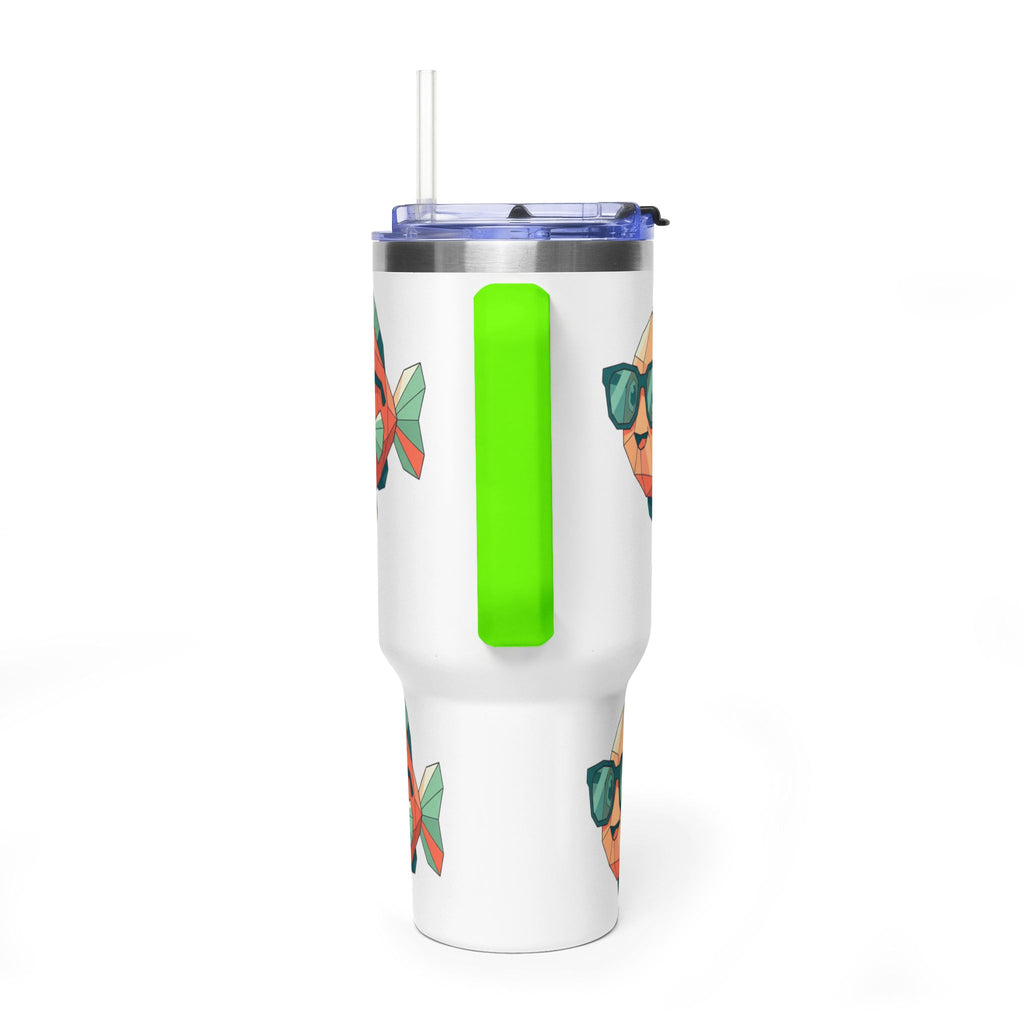 KDS 40oz Insulated Tumbler with Cool Sunglasses Fish Design