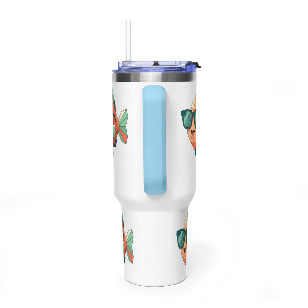 KDS 40oz Insulated Tumbler with Cool Sunglasses Fish Design