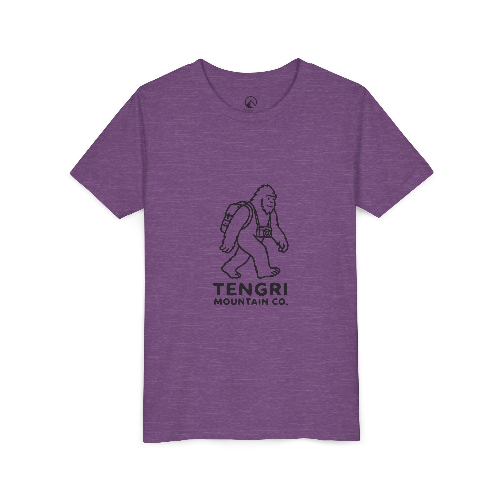 Youth Tee — Tengri Mountain Co. Yeti Hiking Graphic