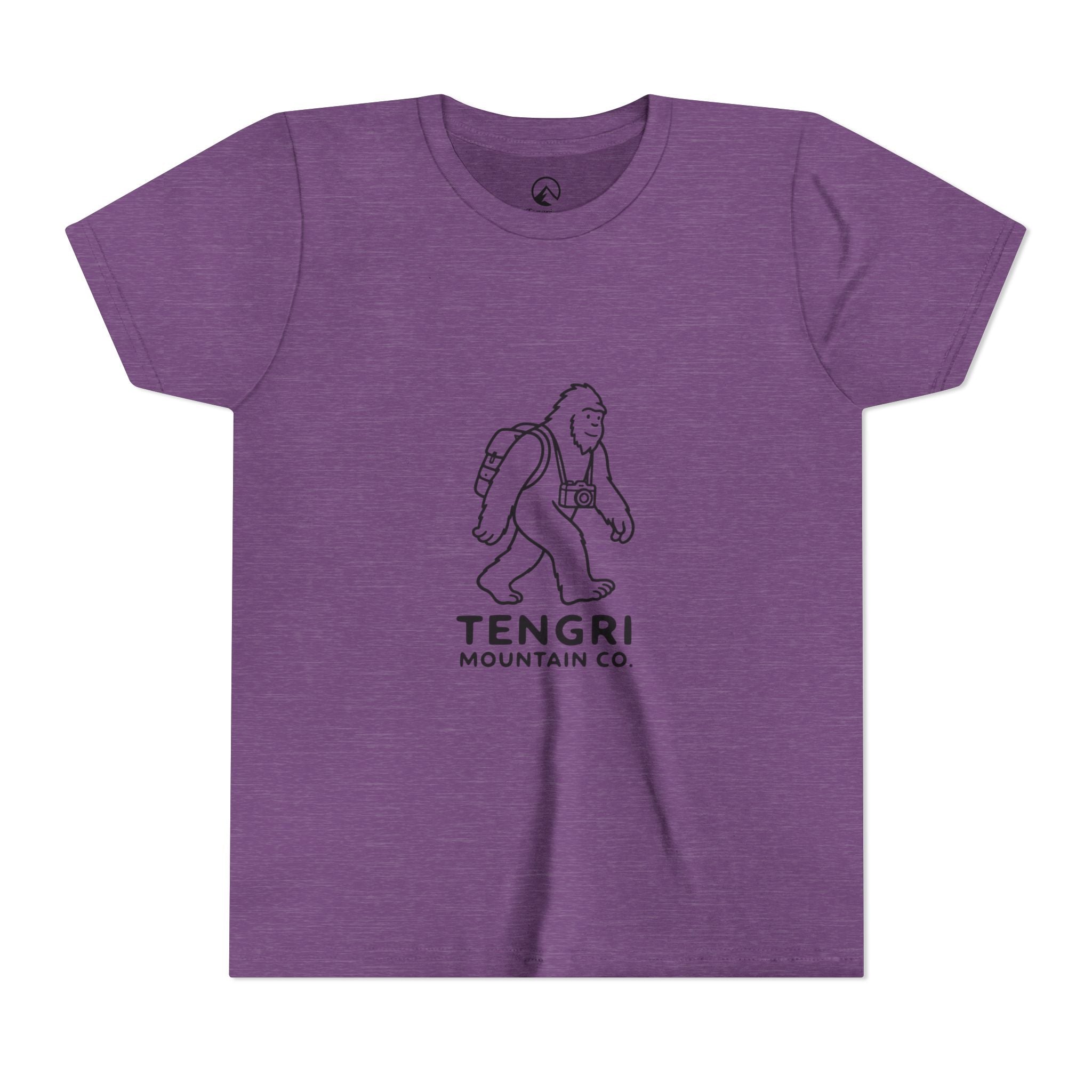 Youth Tee — Tengri Mountain Co. Yeti Hiking Graphic