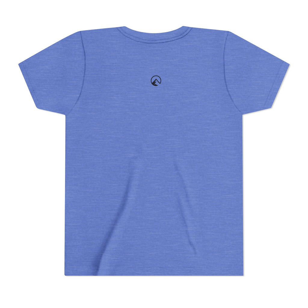 Youth Tee — Tengri Mountain Co. Yeti Hiking Graphic