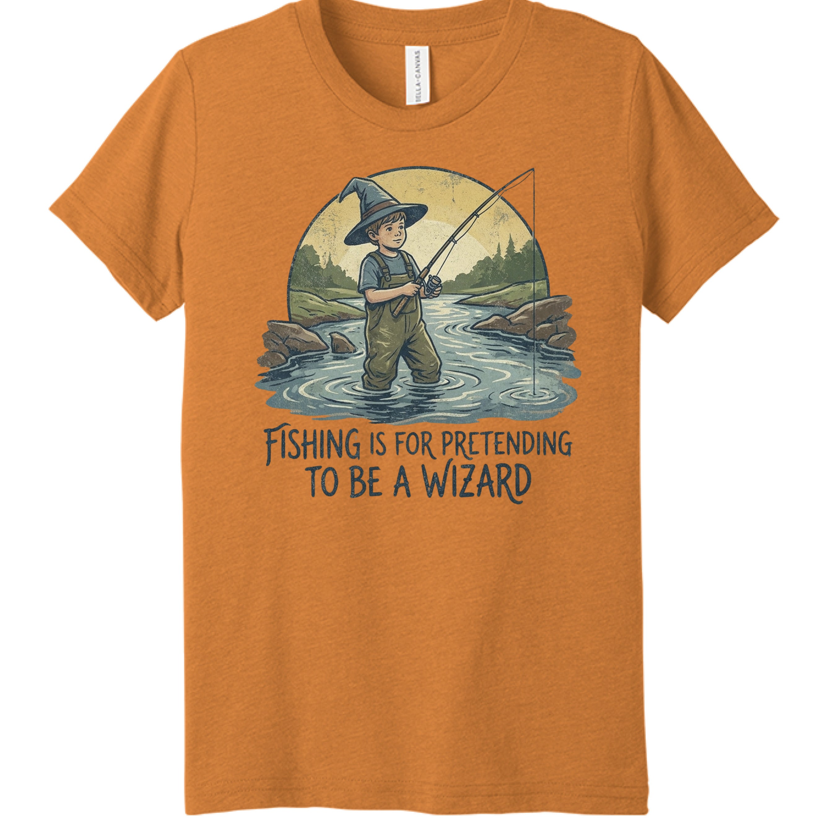 Orange Triblend - 3413Y - FRONT